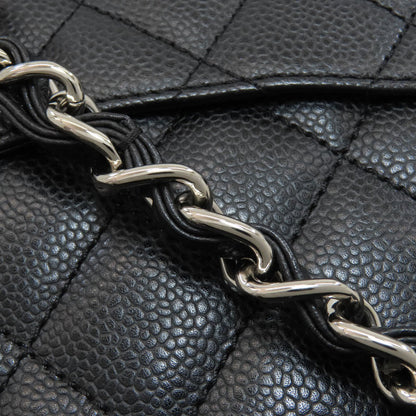CHANEL Petit Shopping PST SilverHardware Tote Bag Grained Calfskin Skin Ladies [Used]