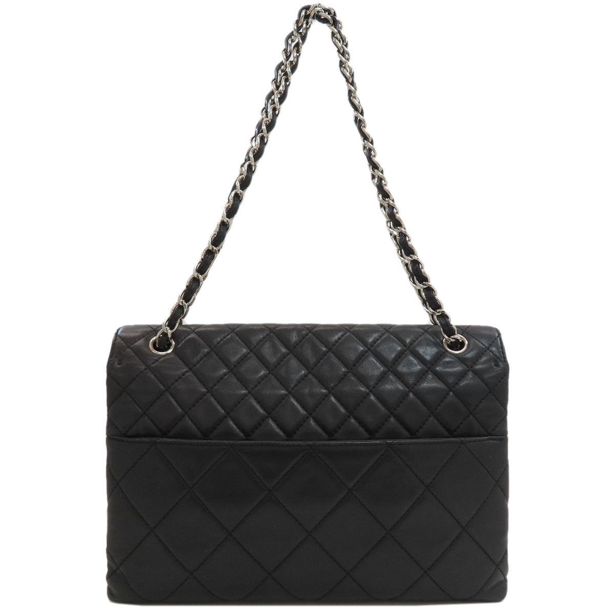 CHANEL Matelasse COCO Mark SilverHardware Shoulder Bag Calf Ladies [Used]