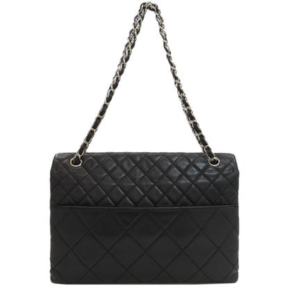 CHANEL Matelasse COCO Mark SilverHardware Shoulder Bag Calf Ladies [Used]