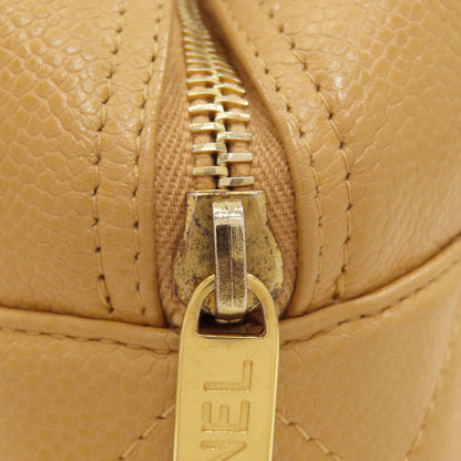 CHANEL Mini Boston Bag Matelasse Gold Hardware Handbag Grained Calfskin Skin Ladies [Used]
