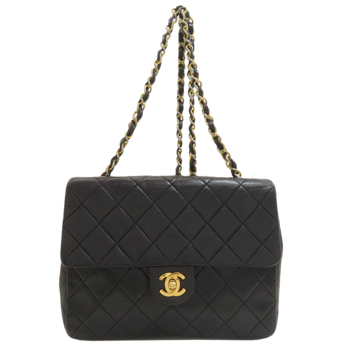 CHANEL Matelasse COCO Mark GoldHardware Shoulder Bag Lambskin Ladies [Used]