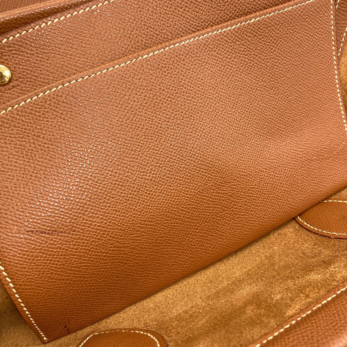 HERMES Cabas40 GoldHardware Tote Bag Courchevel Ladies [Used]