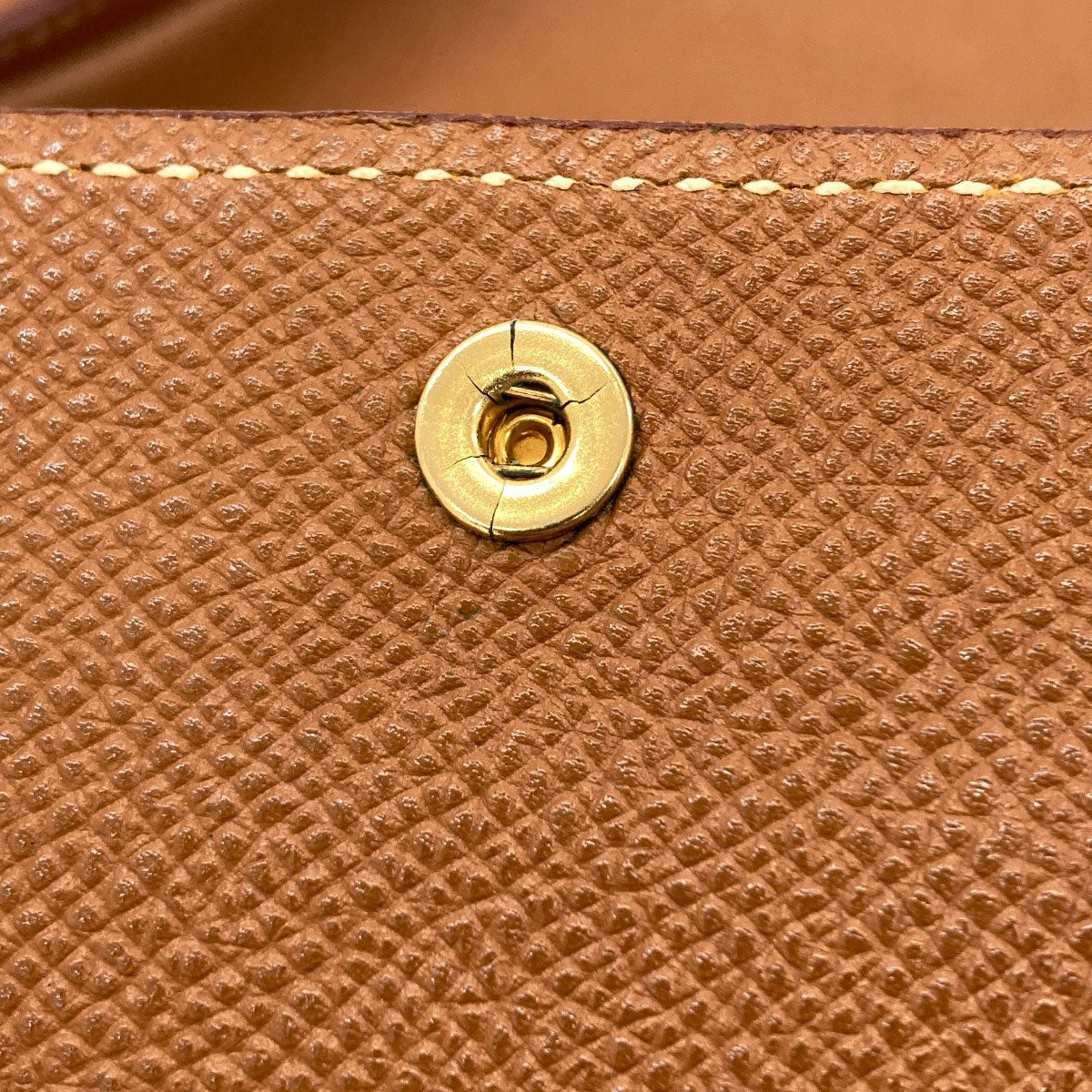 HERMES Cabas40 GoldHardware Tote Bag Courchevel Ladies [Used]