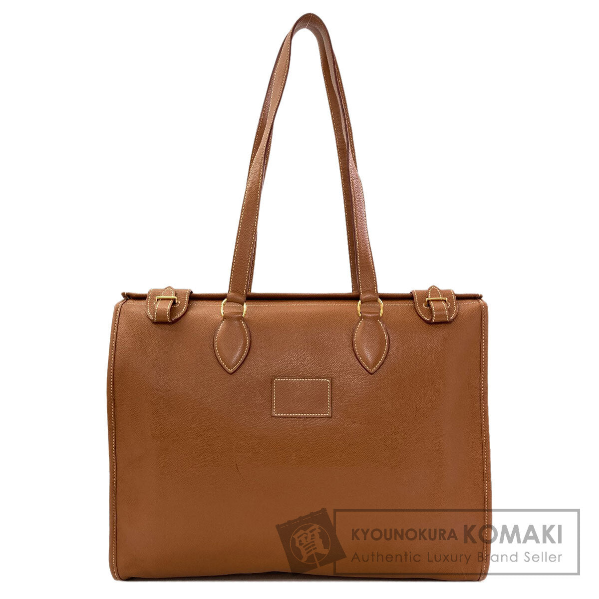 HERMES Cabas40 GoldHardware Tote Bag Courchevel Ladies [Used]