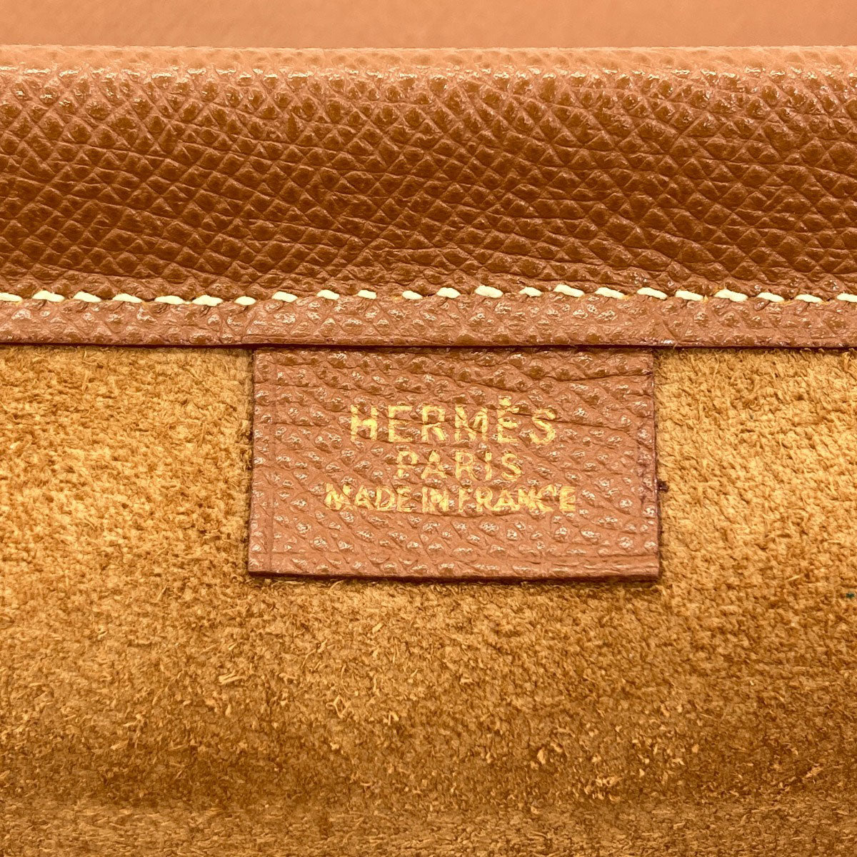 HERMES Cabas40 GoldHardware Tote Bag Courchevel Ladies [Used]