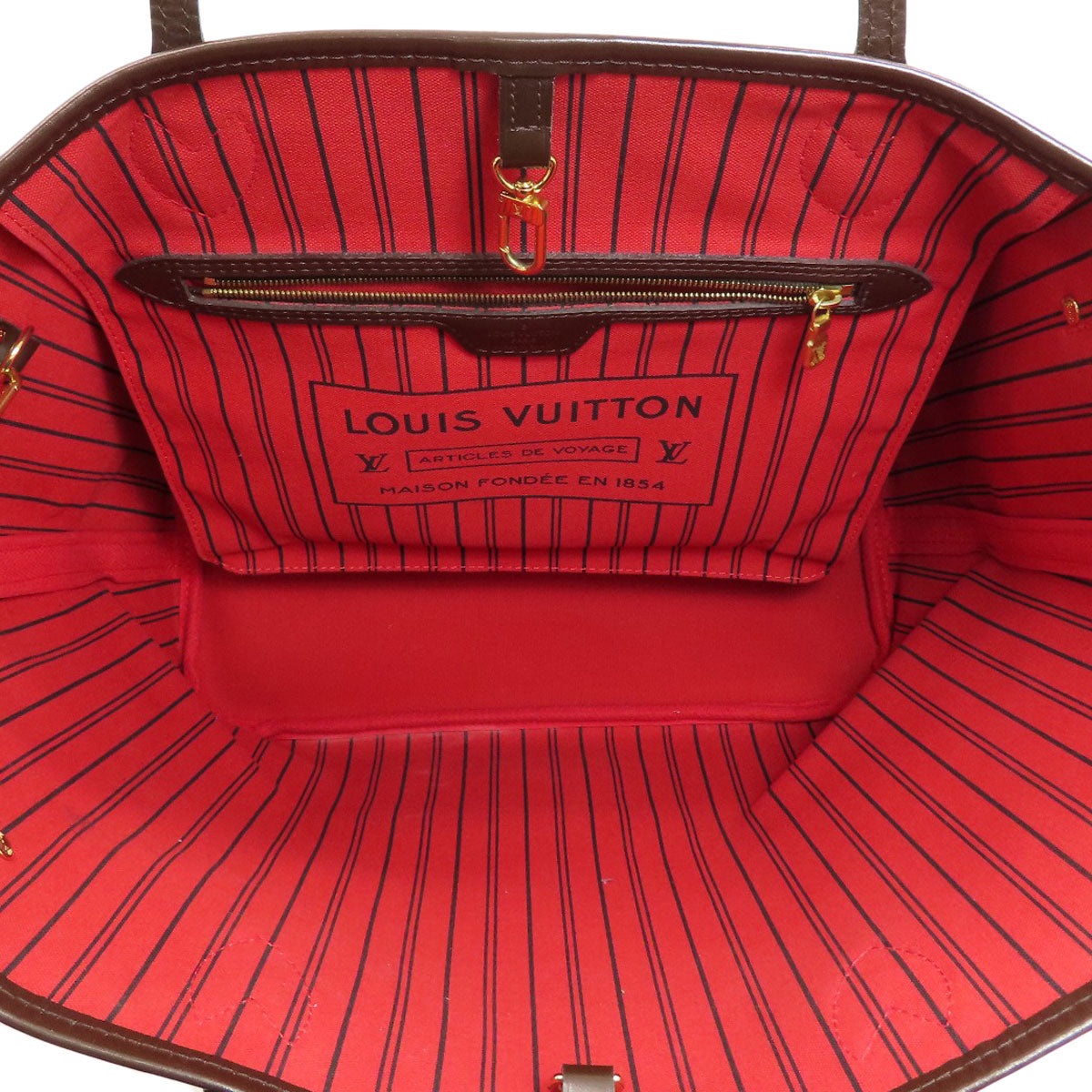 LOUIS VUITTON N41358 Neverfull MM Tote Bag Damier canvas Ladies [Used]
