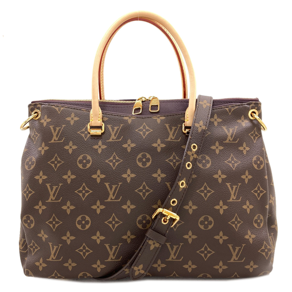 LOUIS VUITTON Pallas Handbag Monogram canvas Ladies [Used]