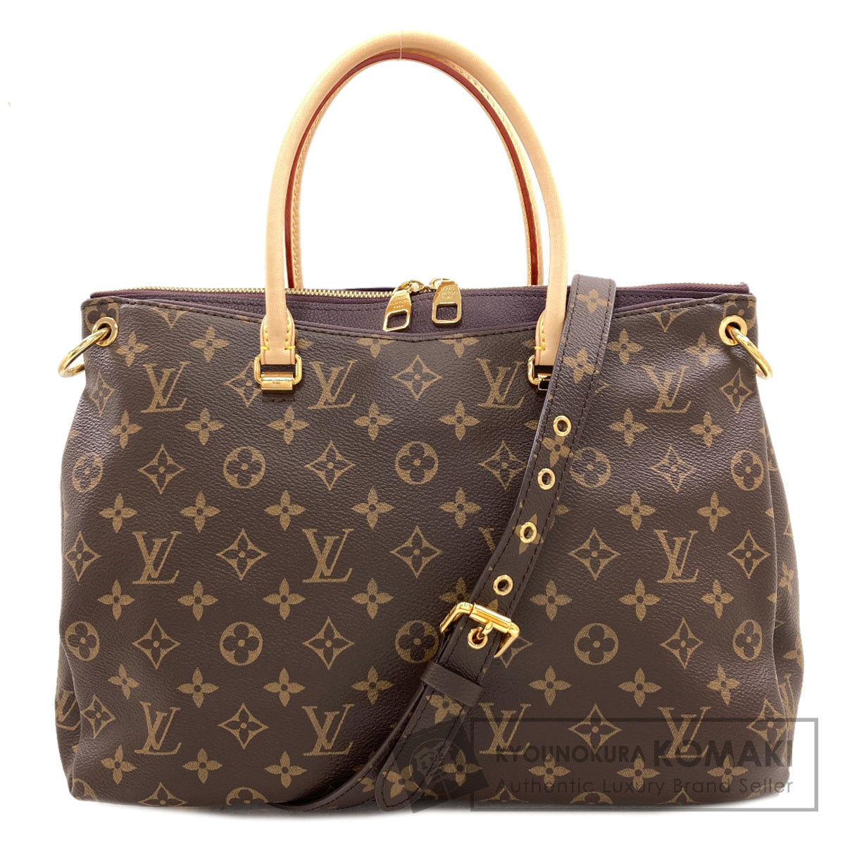 LOUIS VUITTON Pallas Handbag Monogram canvas Ladies [Used]