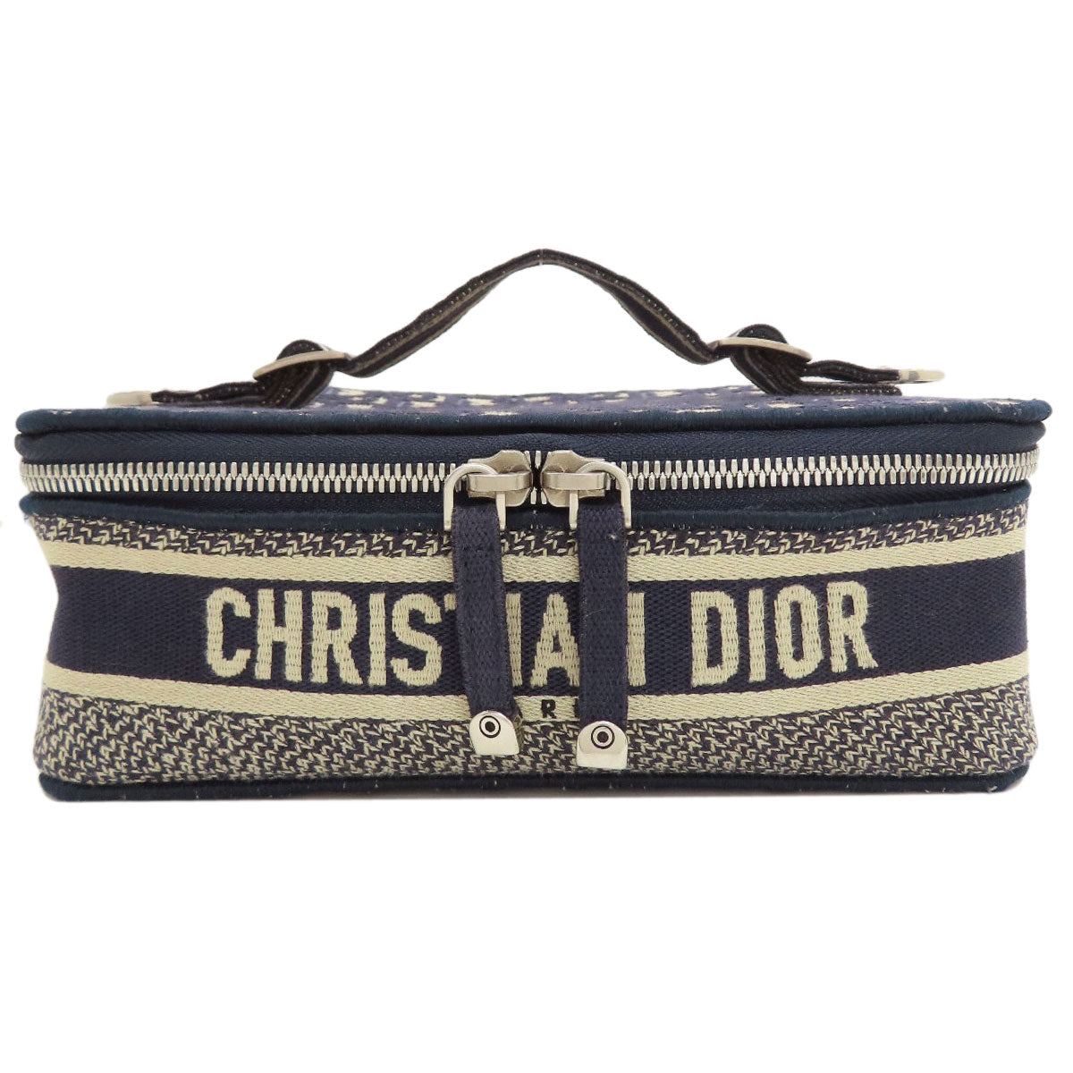 CHRISTIAN DIOR Vanity Oblique Handbag Canvas Ladies [Used]