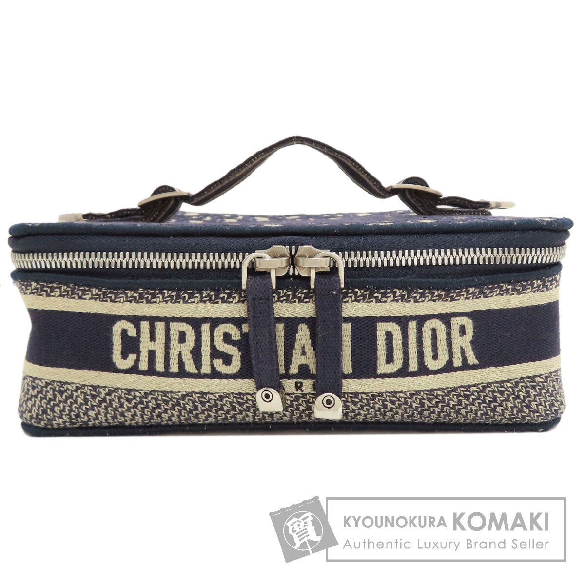 CHRISTIAN DIOR Vanity Oblique Handbag Canvas Ladies [Used]