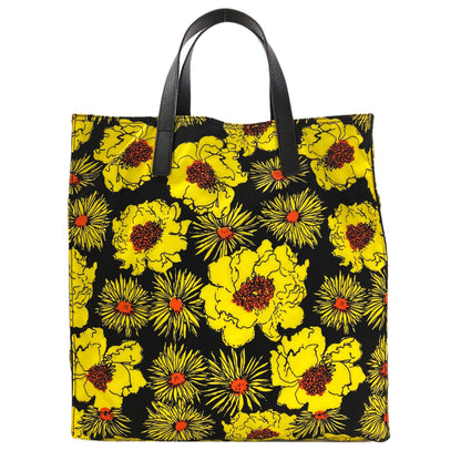 PRADA VA0905 LogoHardware Flower Tote Bag Nylon Ladies [Used]
