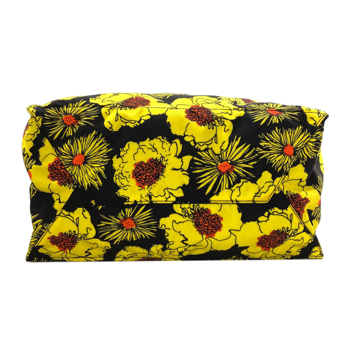PRADA VA0905 LogoHardware Flower Tote Bag Nylon Ladies [Used]