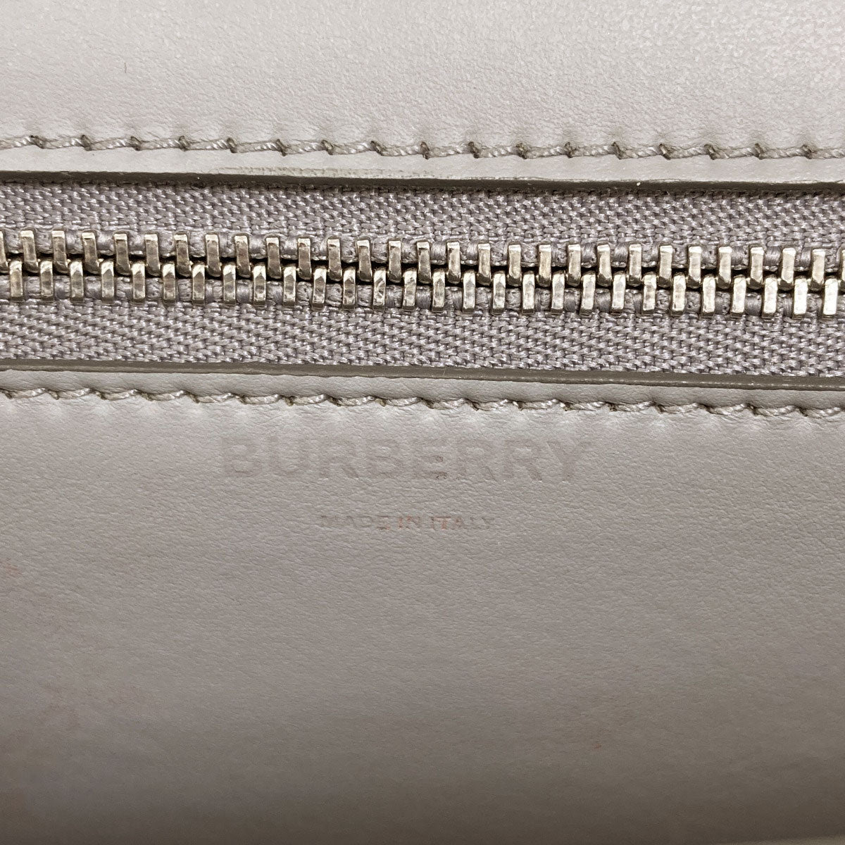 BURBERRY TB Logo KnitCheck Shoulder Bag Canvas LeatherLadies [Used]