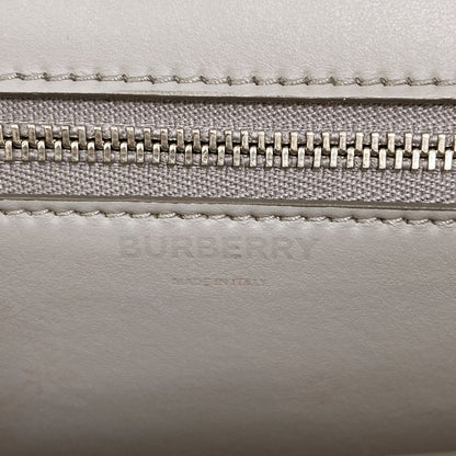 BURBERRY TB Logo KnitCheck Shoulder Bag Canvas LeatherLadies [Used]