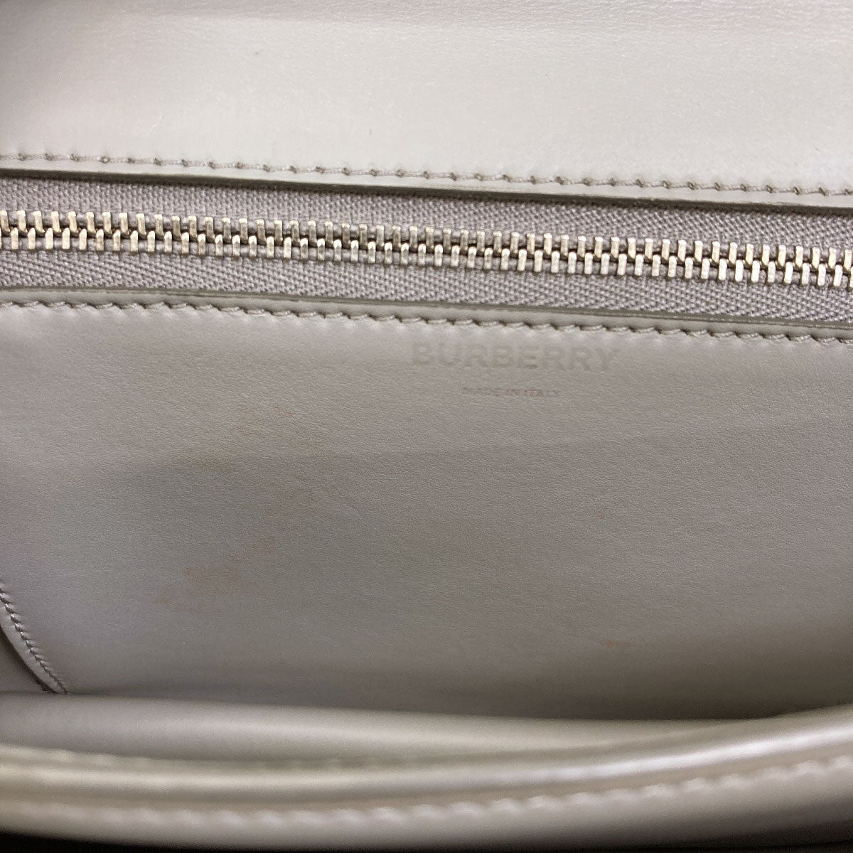 BURBERRY TB Logo KnitCheck Shoulder Bag Canvas LeatherLadies [Used]