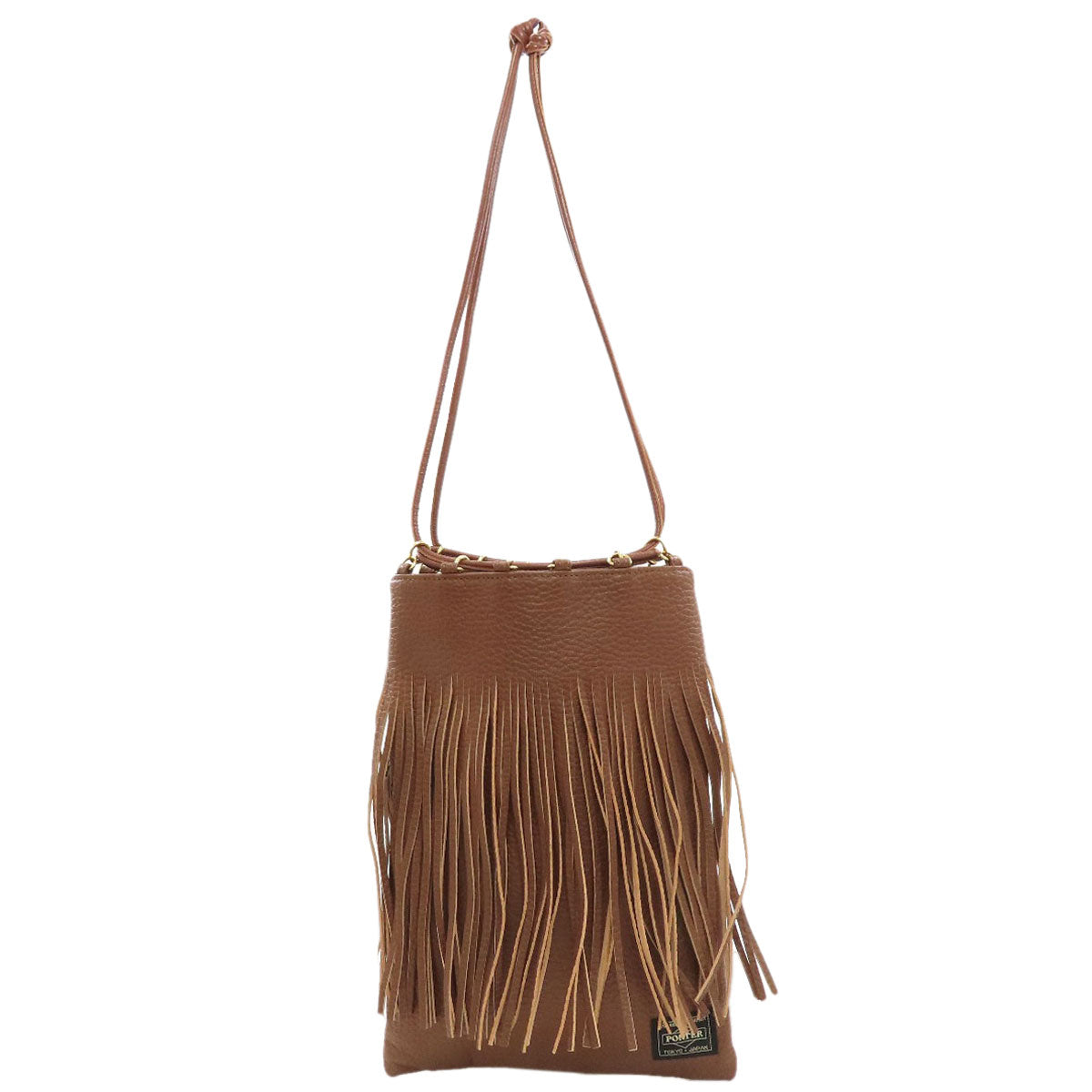 PORTER 5525 Gallery Collaboration Fringe Handbag Leather Ladies [Used]