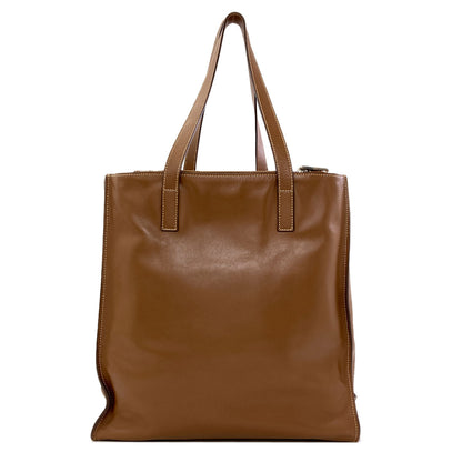 PRADA 1BG002 Triangle logo Tote Bag Calf Ladies [Used]