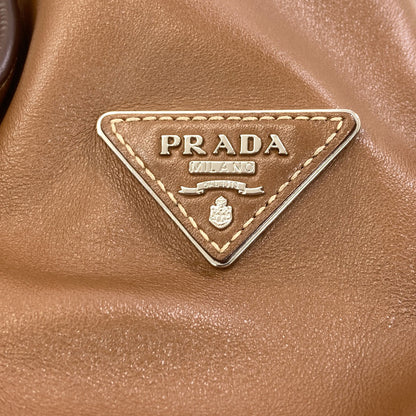 PRADA 1BG002 Triangle logo Tote Bag Calf Ladies [Used]