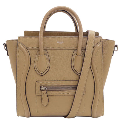 CELINE Luggage nano 2 WAY Handbag Calf Ladies [Used]