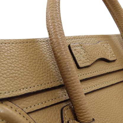 CELINE Luggage nano 2 WAY Handbag Calf Ladies [Used]