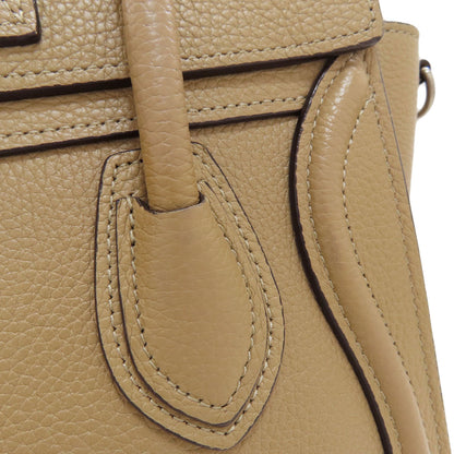 CELINE Luggage nano 2 WAY Handbag Calf Ladies [Used]