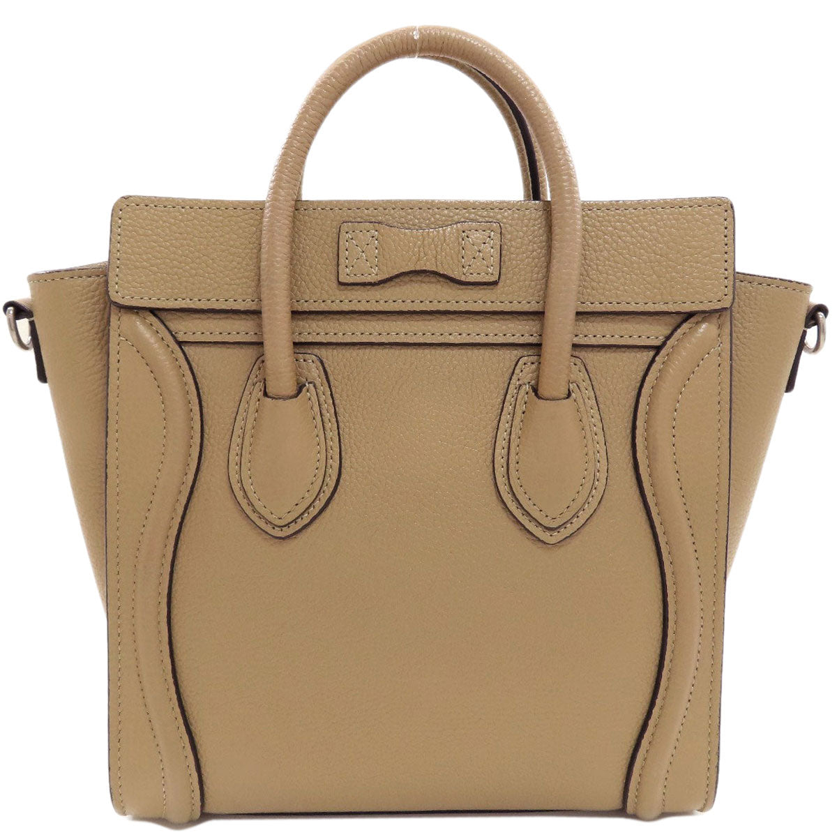 CELINE Luggage nano 2 WAY Handbag Calf Ladies [Used]