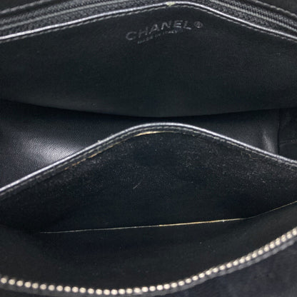 CHANEL Medallion SilverHardware Tote Bag Grained Calfskin Skin Ladies [Used]