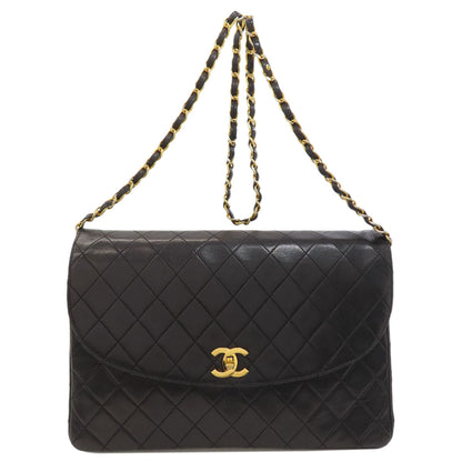 CHANEL Matelasse COCO Mark GoldHardware Shoulder Bag Lambskin Ladies [Used]