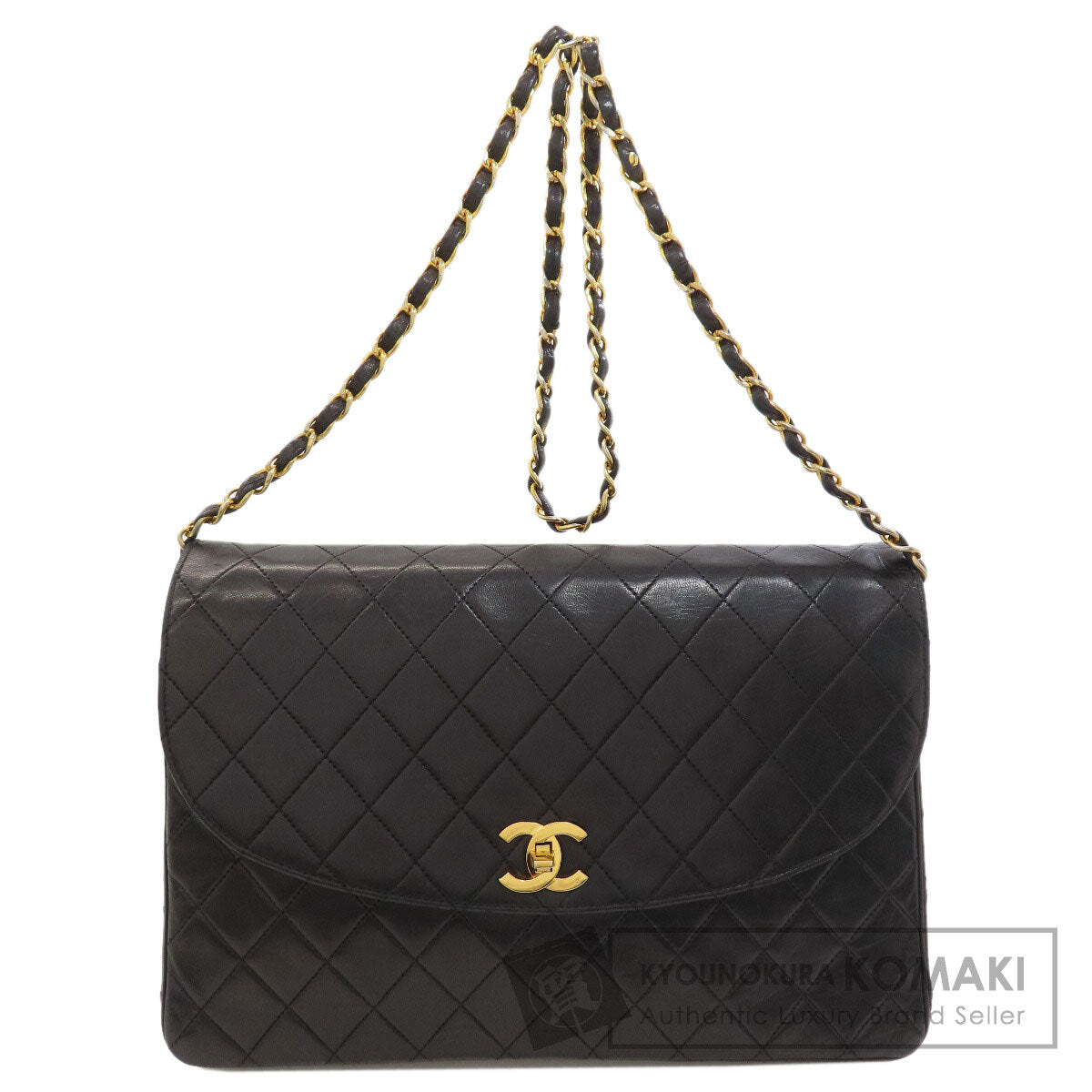 CHANEL Matelasse COCO Mark GoldHardware Shoulder Bag Lambskin Ladies [Used]