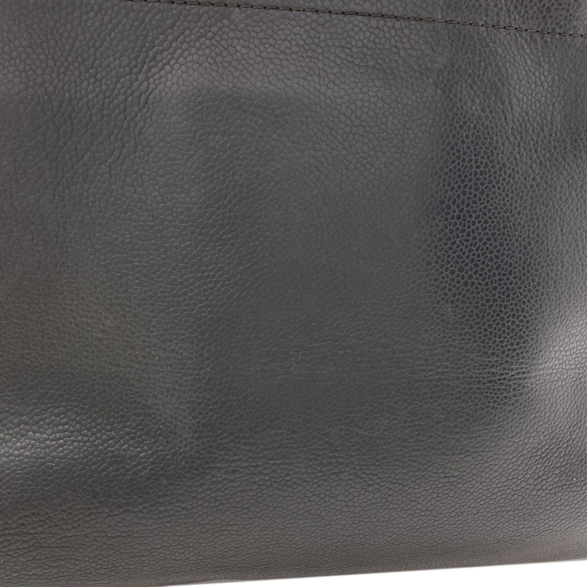 CHANEL COCO Mark SilverHardware Tote Bag Grained Calfskin Skin Ladies [Used]