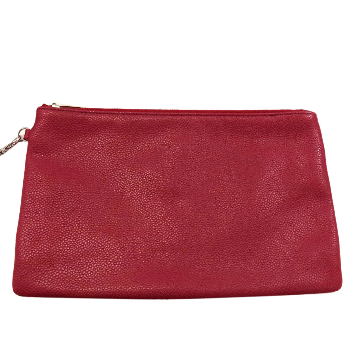 CHANEL On the Road Wild Stitch SilverHardware Tote Bag Grained Calfskin Skin Ladies [Used]
