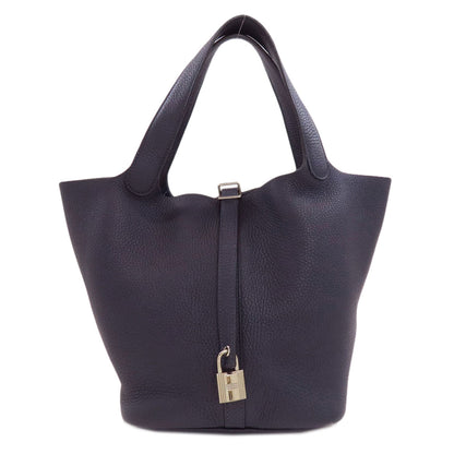 HERMES Picotin Lock MM SilverHardware Handbag Taurillon Clemence Ladies [Used]