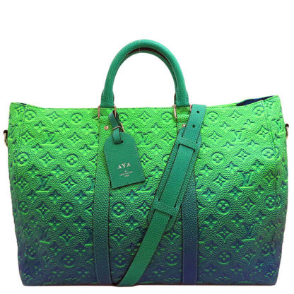 LOUIS VUITTON M59688 Keepall Tote Handbag Taurillon Clemence Illusion mens [Used]