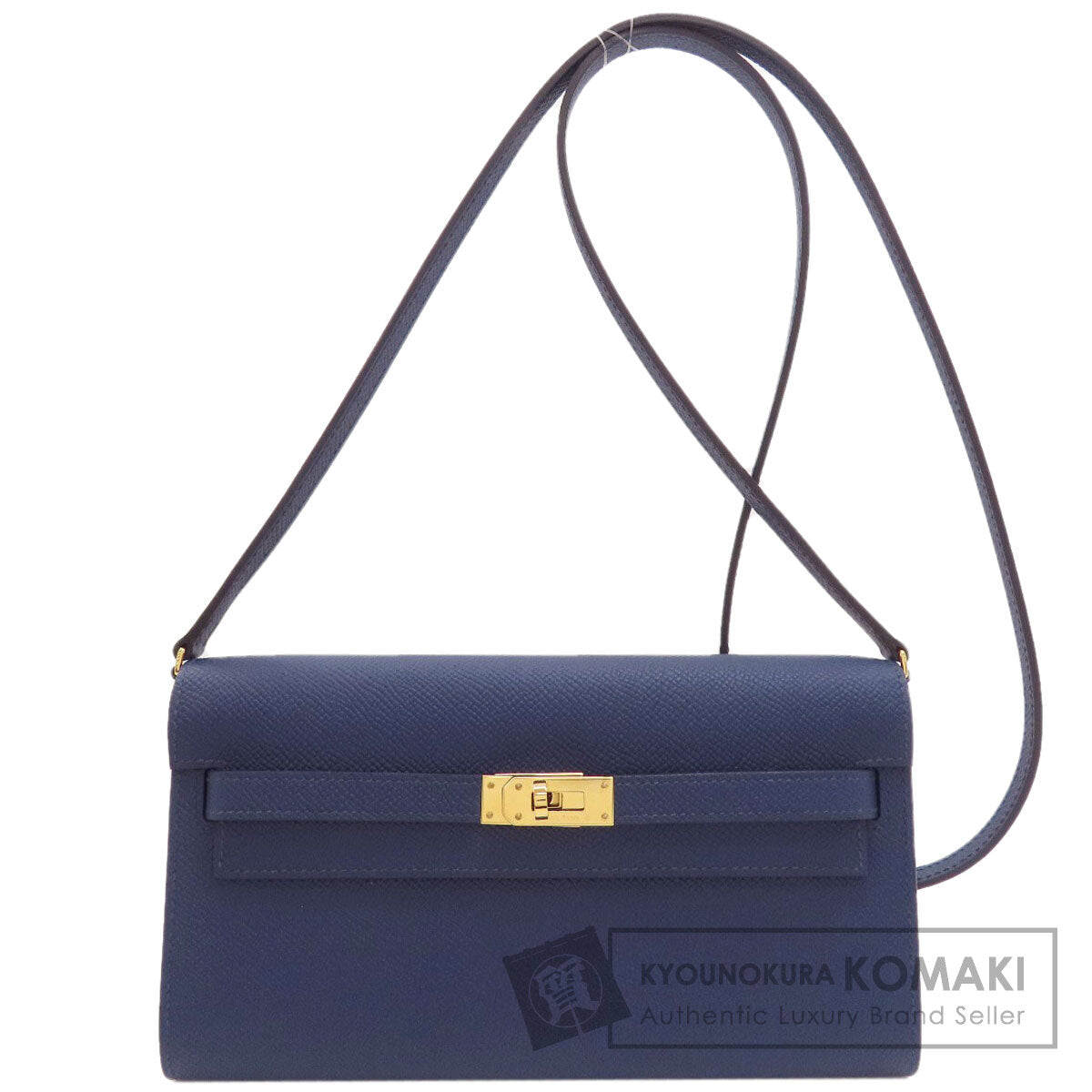 HERMES Kelly To Go Gold Hardware Long wallet (with coin pocket) Epsom Ladies [Used]