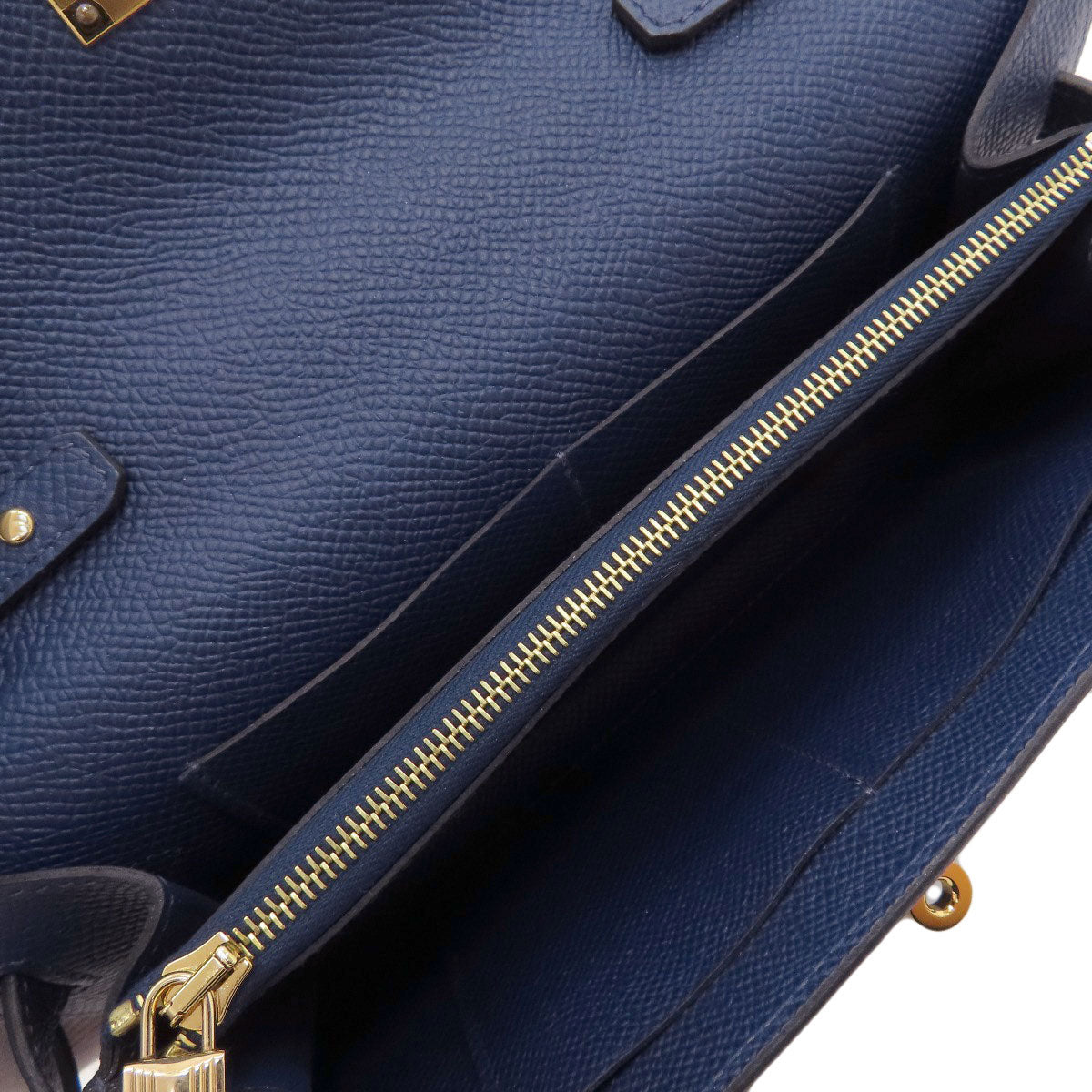 HERMES Kelly To Go Gold Hardware Long wallet (with coin pocket) Epsom Ladies [Used]