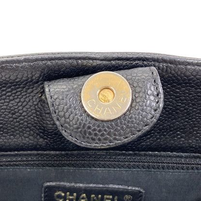 CHANEL Petit Shopping PST Matelasse GoldHardware Tote Bag Grained Calfskin Skin Ladies [Used]