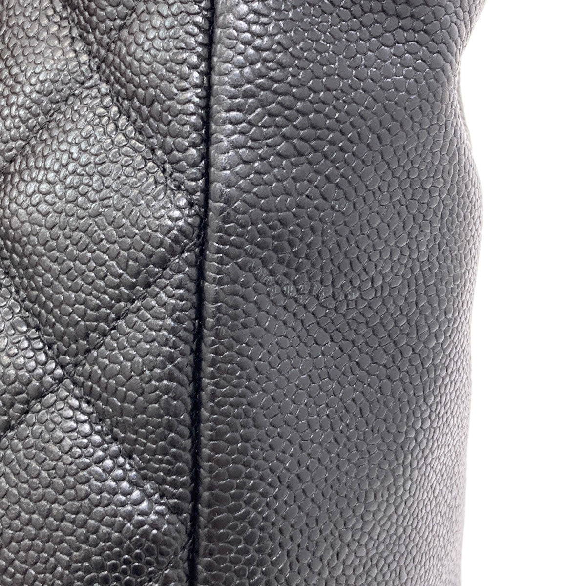 CHANEL Petit Shopping PST Matelasse GoldHardware Tote Bag Grained Calfskin Skin Ladies [Used]