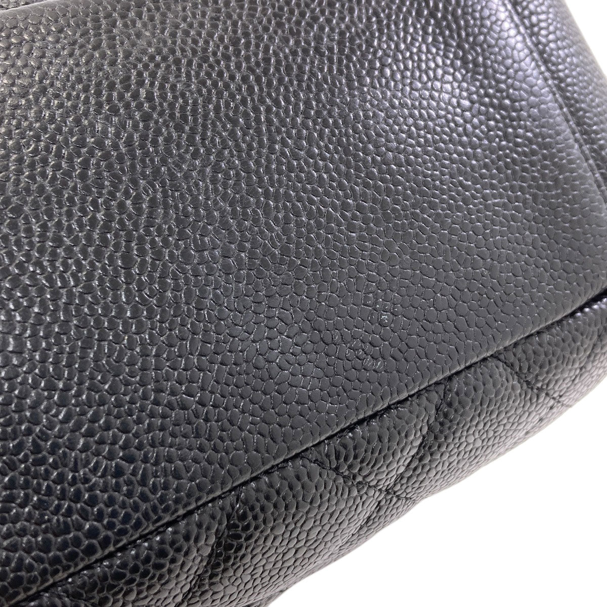 CHANEL Petit Shopping PST Matelasse GoldHardware Tote Bag Grained Calfskin Skin Ladies [Used]