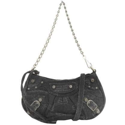 BALENCIAGA 695814 Le Cagol 2WAY Handbag Denim Ladies [Used]