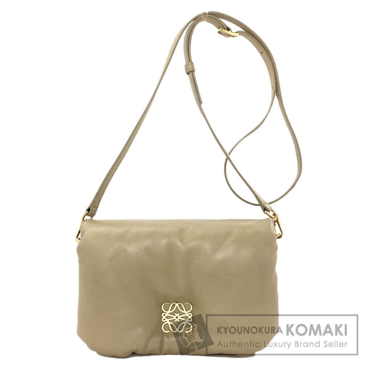 LOEWE puffer goya bag Shoulder Bag Shiny Napa Lambskin Ladies [Used]