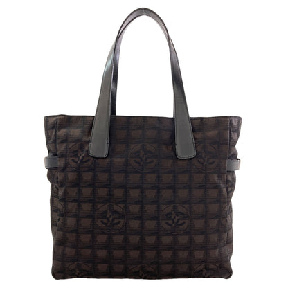CHANEL New travel line GM Tote Bag Nylon jacquard Ladies [Used]