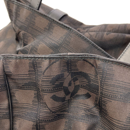 CHANEL New travel line GM Tote Bag Nylon jacquard Ladies [Used]