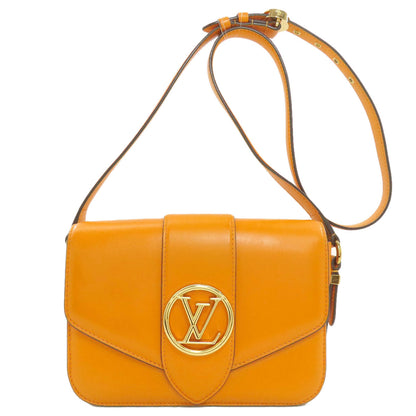 LOUIS VUITTON Ponneuf Shoulder Bag Leather Ladies [Used]