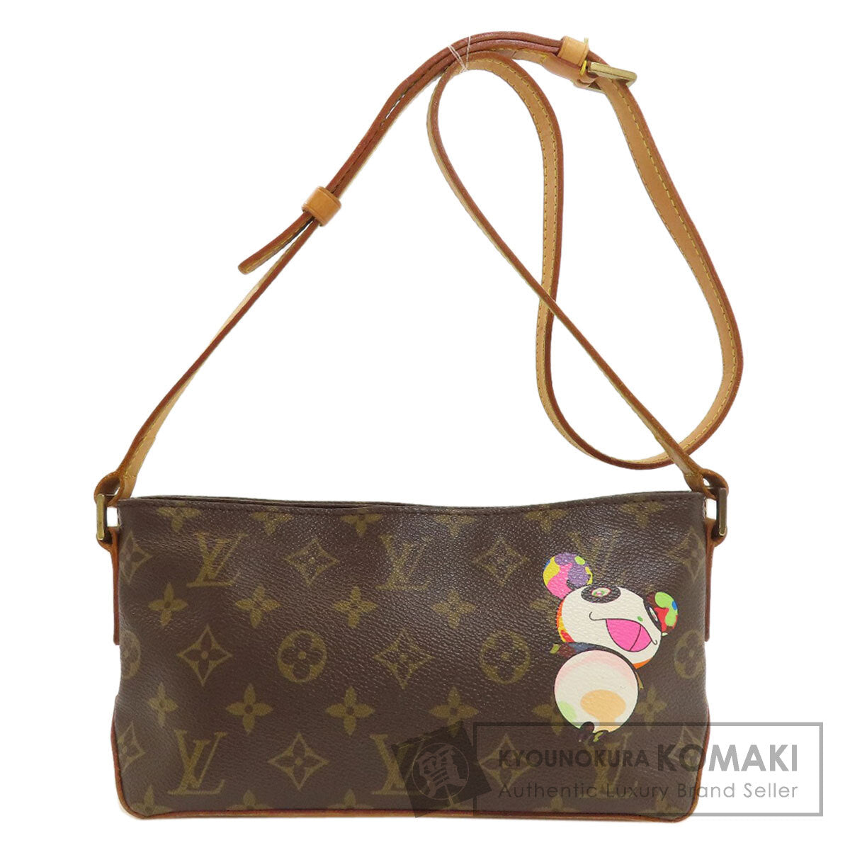 LOUIS VUITTON M51241 Trotter Panda Takashi Murakami Collaboration Shoulder Bag Monogram canvas Ladies [Used]