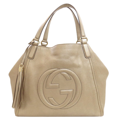 GUCCI 282309 Soho Interlocking G Tote Bag Leather Ladies [Used]