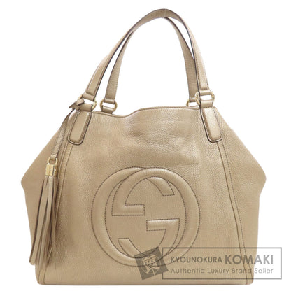 GUCCI 282309 Soho Interlocking G Tote Bag Leather Ladies [Used]