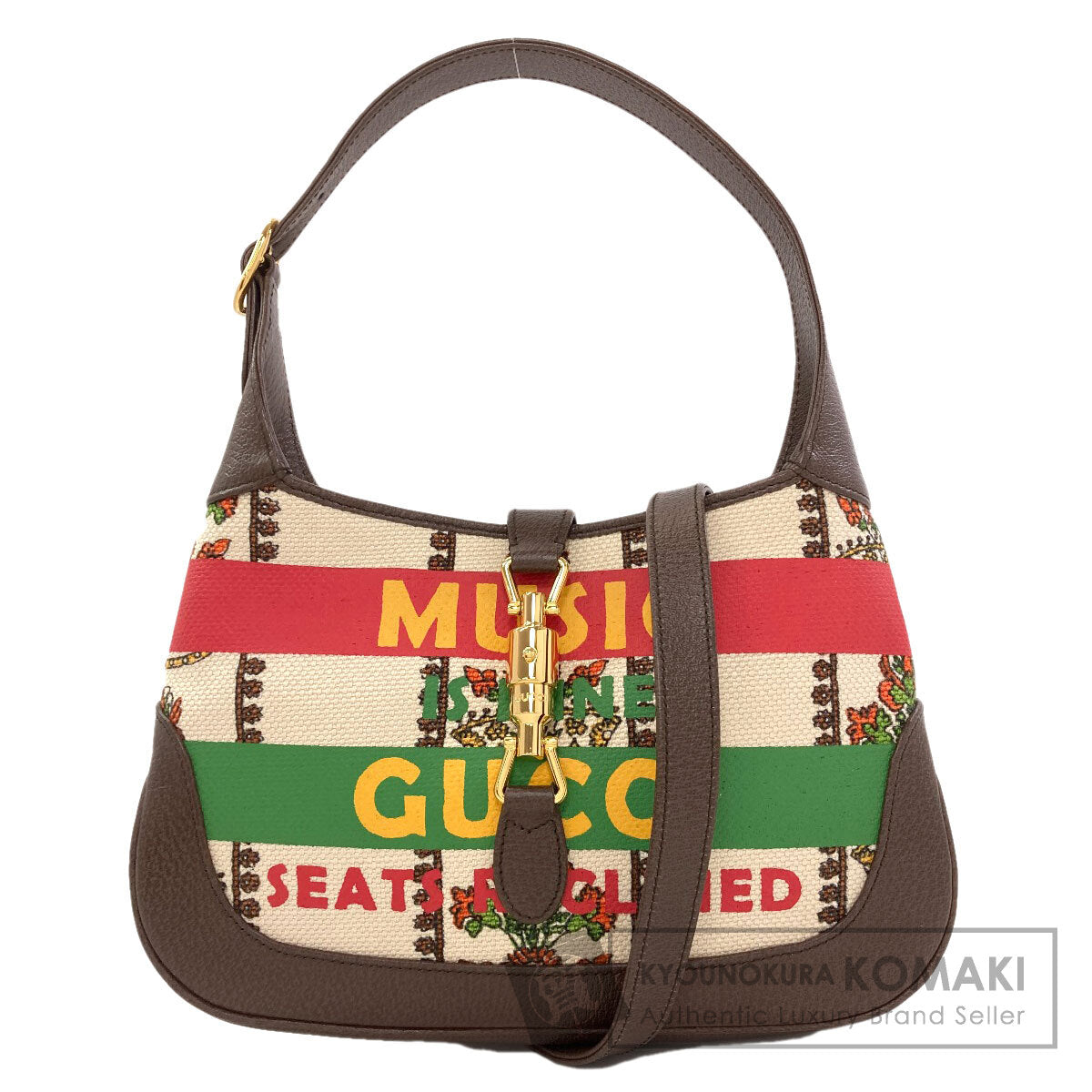 GUCCI 636706 Jackie 1961 2WAY Handbag Canvas LeatherLadies [Used]