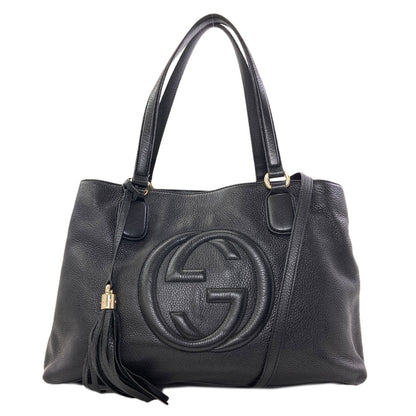 GUCCI 308363 Soho Working Tote 2WAY Tote Bag Leather Ladies [Used]