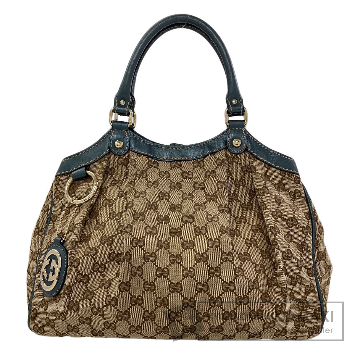 GUCCI 211944 Sukey GG Tote Bag Canvas LeatherLadies [Used]
