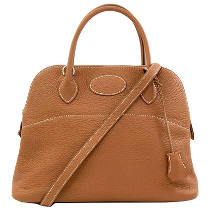 HERMES Bolide31 Gold SilverHardware Handbag Taurillon Clemence Ladies [Used]